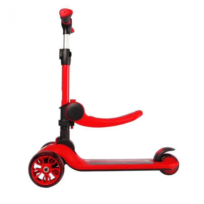 Patinete infantil Ferrari de tres ruedas 2 en 1 FXK28-2 Rojo