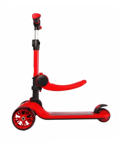 Patinete infantil Ferrari de tres ruedas 2 en 1 FXK28-2 Rojo