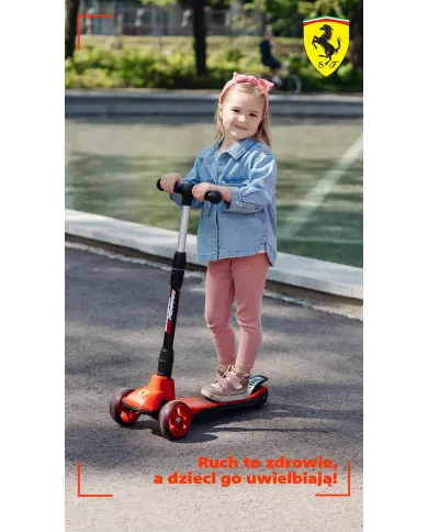 Patinete de tres ruedas Ferrari FXK58 Rojo