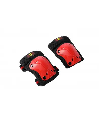 Ferrari set de protectores para niños para rodillas, codos y muñecas talla XXS rojos