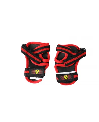 Ferrari set de protectores para niños para rodillas, codos y muñecas talla XXS rojos