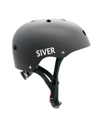 Casco de bicicleta ajustable SIVER talla M negro