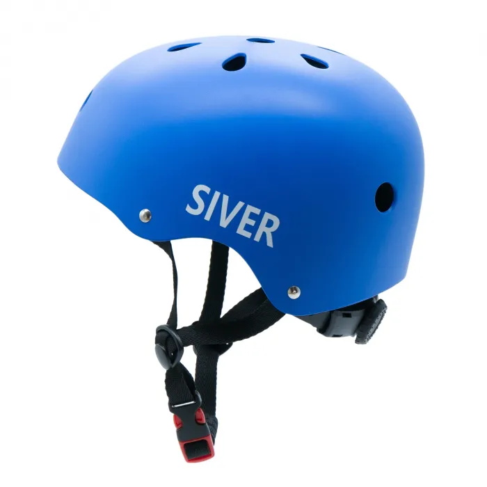Casco de bicicleta ajustable SIVER talla S azul