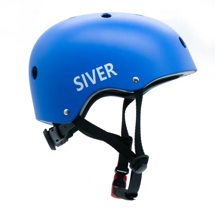 Casco de bicicleta ajustable SIVER talla S azul