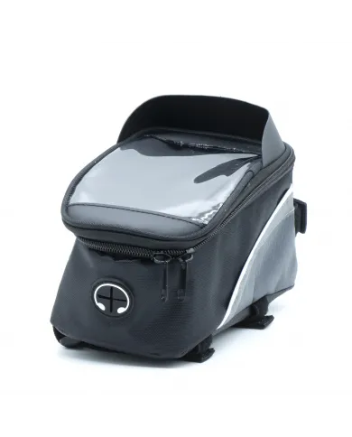 Bolsa de bicicleta Motus alforja para cuadro soporte para teléfono