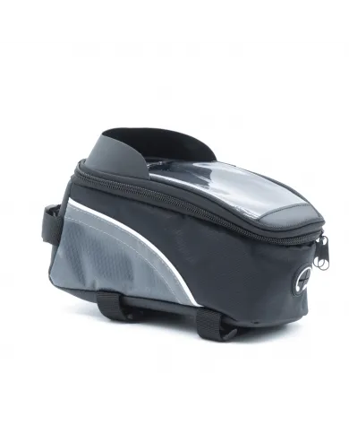Bolsa de bicicleta Motus alforja para cuadro soporte para teléfono