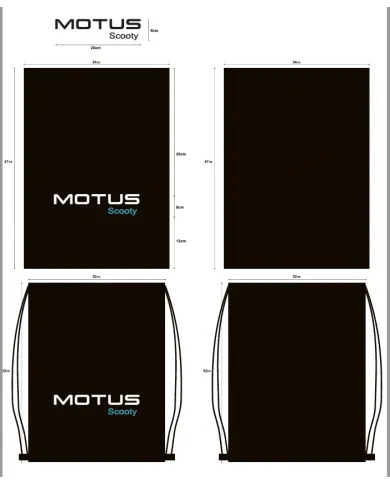 Mochila saco Motus Scooty bolsa para patinete