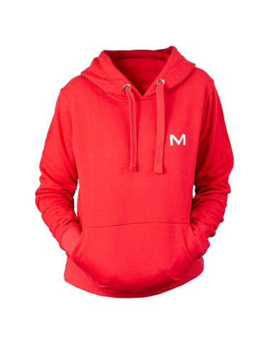 Sudadera con capucha para mujer MOTUS talla M/L color rojo