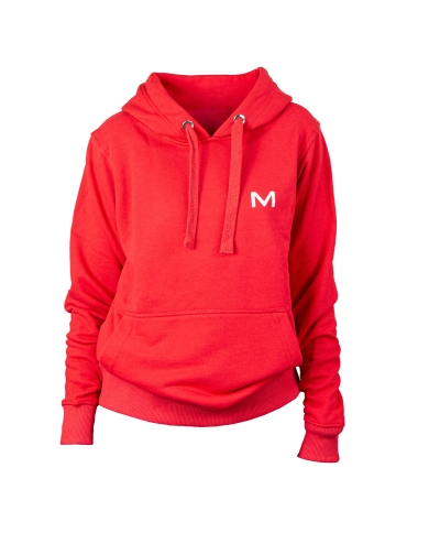 Sudadera con capucha para mujer MOTUS talla M/L color rojo