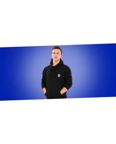 Sudadera con capucha para hombre SIVER talla XL/XXL color negro
