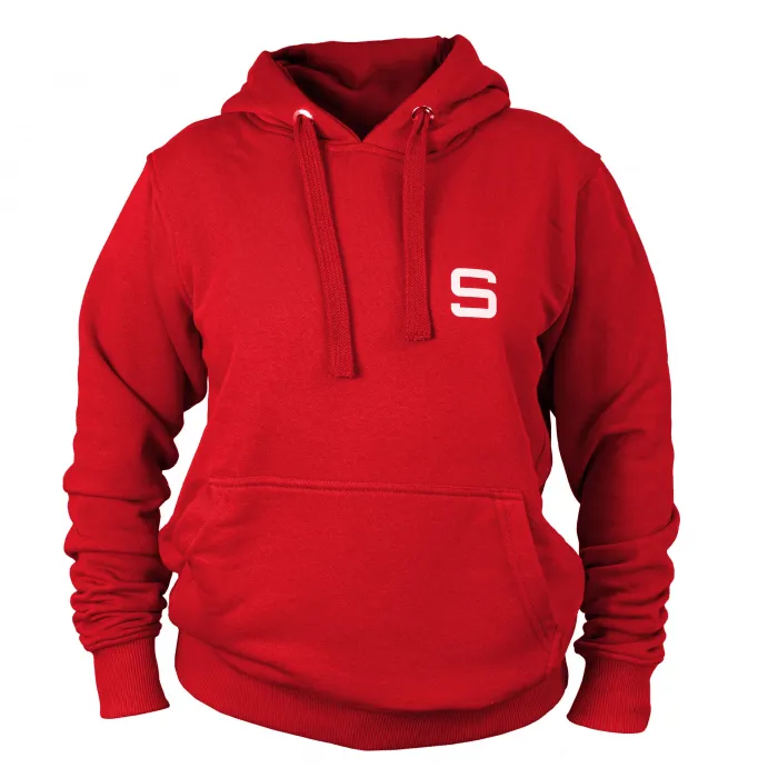 Sudadera de mujer SIVER con capucha talla XS/S color rojo