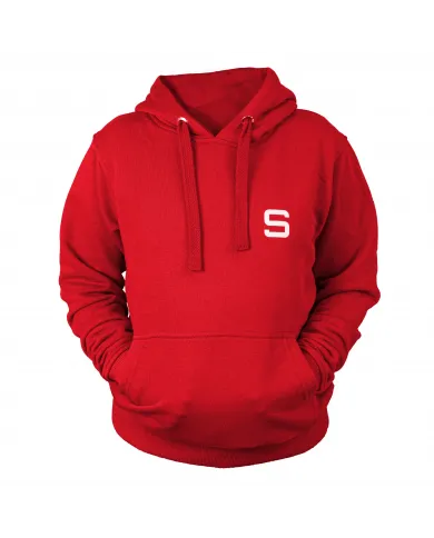 Sudadera de mujer SIVER con capucha talla M/L color rojo