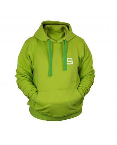Sudadera de mujer SIVER con capucha talla XS/S color verde/limón
