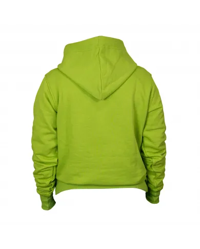Sudadera de mujer SIVER con capucha talla XS/S color verde/limón