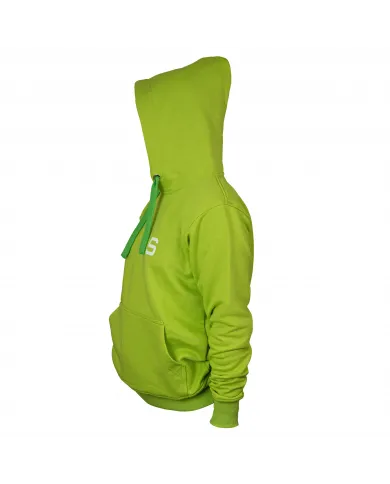 Sudadera de mujer SIVER con capucha talla XS/S color verde/limón