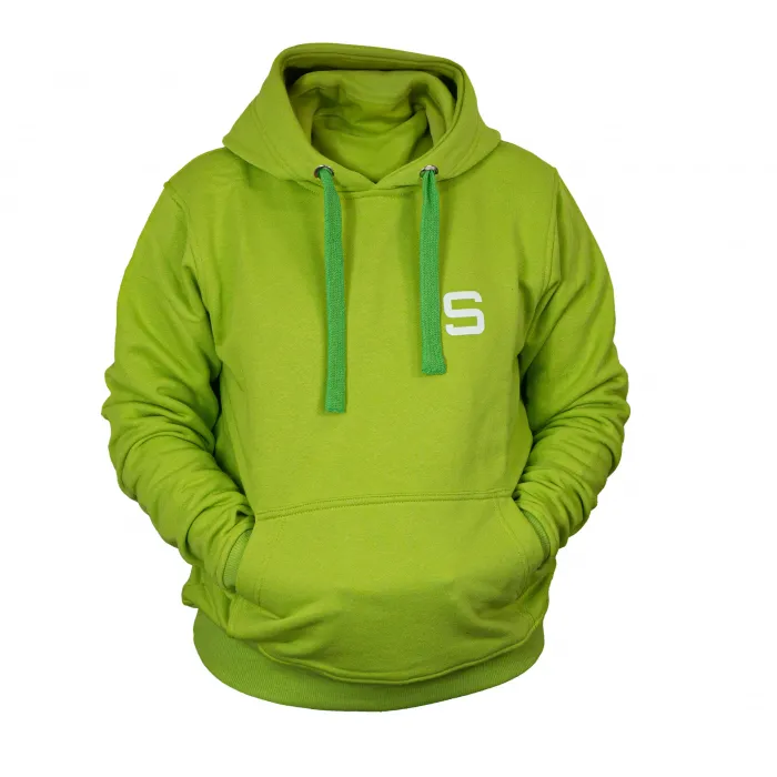 Sudadera de mujer SIVER con capucha talla M/L color verde/limón