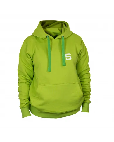 Sudadera de mujer SIVER con capucha talla M/L color verde/limón