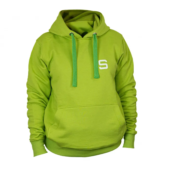 Sudadera de mujer SIVER con capucha talla M/L color verde/limón
