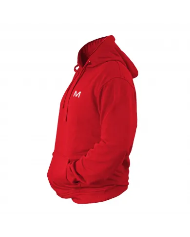 Sudadera con capucha para hombre MOTUS talla XL/XXL color rojo