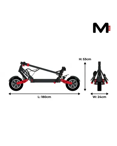 Patinete eléctrico Motus PRO 10 sport 2021 2x1000W
