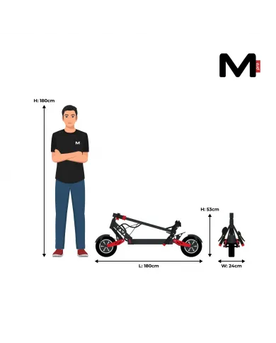 Patinete eléctrico Motus PRO 10 sport 2021 2x1000W