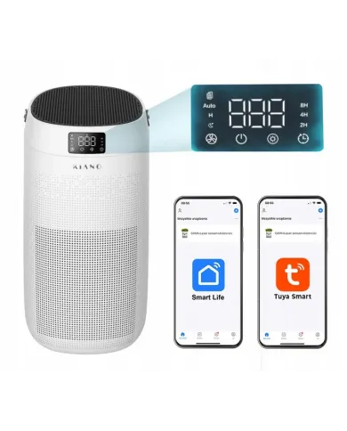 Purificador de aire Kiano Miya filtro preliminar, de carbón y HEPA 13 smart