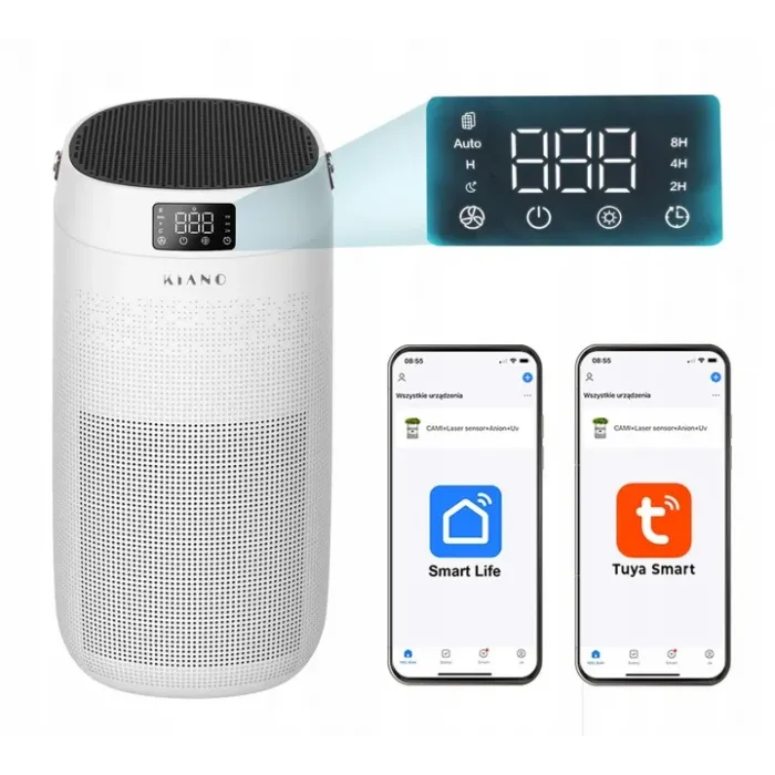 Purificador de aire Kiano Miya filtro preliminar, de carbón y HEPA 13 smart