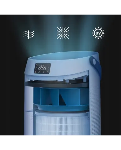 Purificador de aire Kiano Miya filtro preliminar, de carbón y HEPA 13 smart